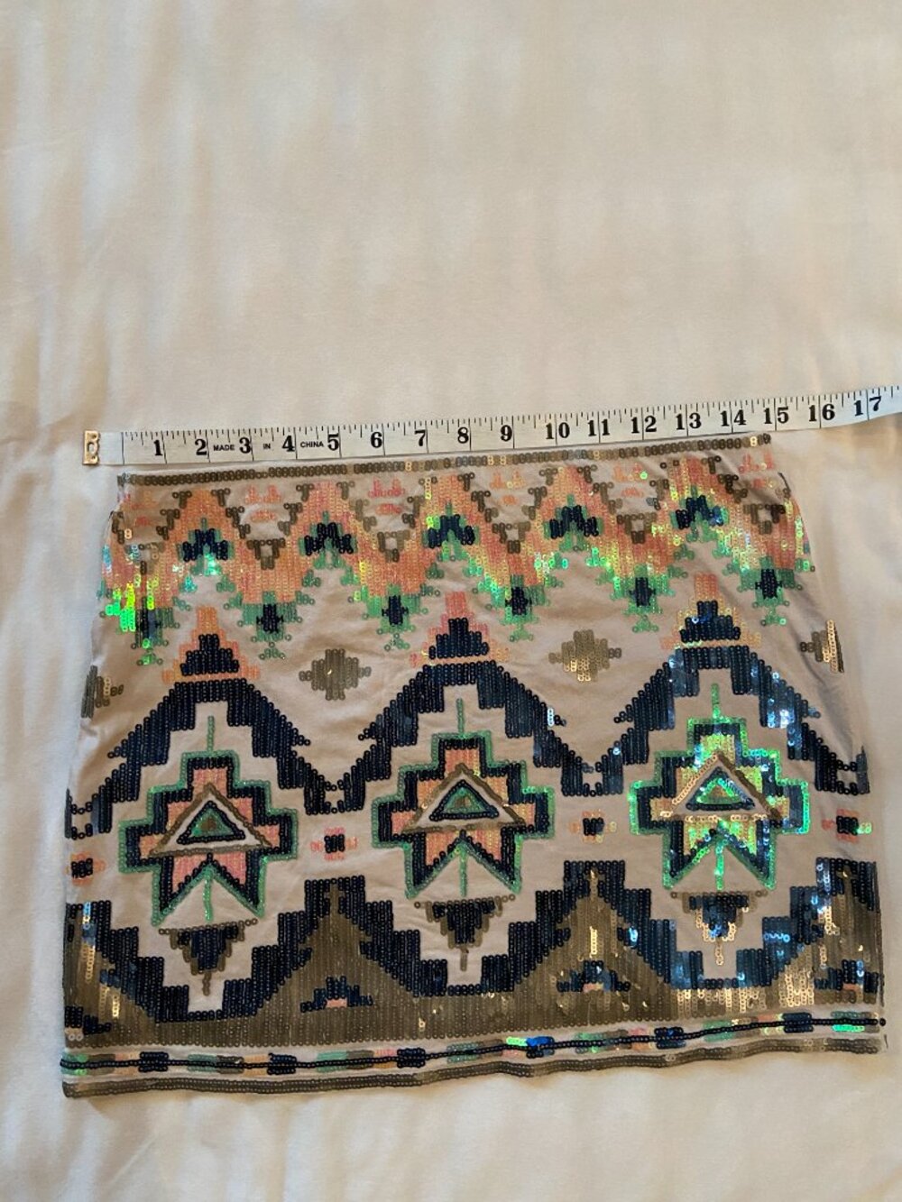 Express Aztec Sequin Mini Skit - Picture 10 of 11